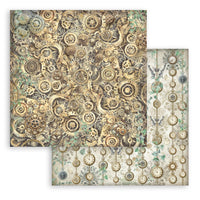 Gardens of Time - Stamperia Backgrounds Double-Sided Paper Pad 8"X8" 10/Pkg