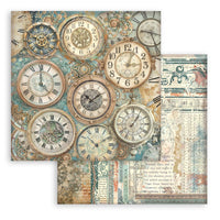 Gardens of Time - Stamperia Backgrounds Double-Sided Paper Pad 8"X8" 10/Pkg