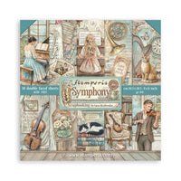 Symphony - Stamperia 8x8 Paper Pack (10 Sheets)