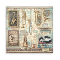 Symphony - Stamperia 8x8 Paper Pack (10 Sheets)