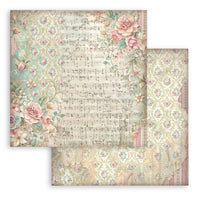 Symphony Background- Stamperia 8x8Paper Pack (10 Sheets)