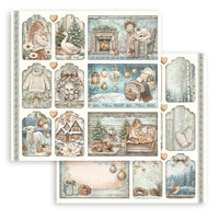 White Christmas - Scrapbooking Printed Pad For Art And Craft 10 Sheets cm 20.3x20.3 (8"x8")