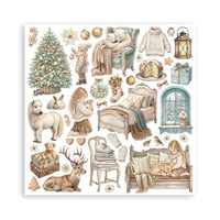 White Christmas - Scrapbooking Printed Pad For Art And Craft 10 Sheets cm 20.3x20.3 (8"x8")