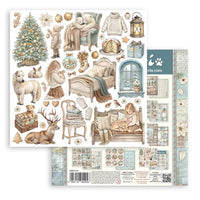 White Christmas - Scrapbooking Printed Pad For Art And Craft 10 Sheets cm 20.3x20.3 (8"x8")