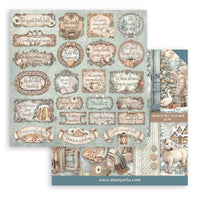 White Christmas - Scrapbooking Printed Pad For Art And Craft 10 Sheets cm 20.3x20.3 (8"x8")