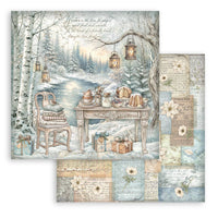 White Christmas - Scrapbooking Printed Pad For Art And Craft 10 Sheets cm 20.3x20.3 (8"x8")