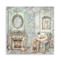 White Christmas - Scrapbooking Printed Pad For Art And Craft 10 Sheets cm 20.3x20.3 (8"x8")