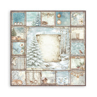 White Christmas - Scrapbooking Printed Pad For Art And Craft 10 Sheets cm 20.3x20.3 (8"x8")