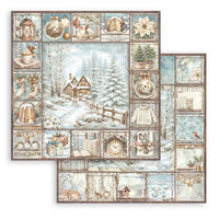 White Christmas - Scrapbooking Printed Pad For Art And Craft 10 Sheets cm 20.3x20.3 (8"x8")