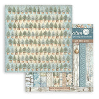 White Christmas - Scrapbooking Printed Pad For Art And Craft 10 Sheets cm 20.3x20.3 (8"x8") Backgrounds
