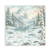 White Christmas - Scrapbooking Printed Pad For Art And Craft 10 Sheets cm 20.3x20.3 (8"x8") Backgrounds