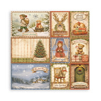 Silent Night - Scrapbooking Printed Pad For Art And Craft 10 Sheets cm 20.3x20.3 (8"x8")