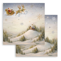 Silent Night - Scrapbooking Printed Pad For Art And Craft 10 Sheets cm 20.3x20.3 (8"x8")