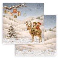 Silent Night - Scrapbooking Printed Pad For Art And Craft 10 Sheets cm 20.3x20.3 (8"x8")