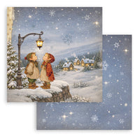 Silent Night - Scrapbooking Printed Pad For Art And Craft 10 Sheets cm 20.3x20.3 (8"x8")