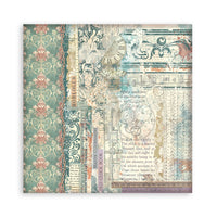 Gardens of Time - Stamperia Single-Sided Paper Pad 8"X8" 22/Pkg