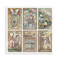 Gardens of Time - Stamperia Single-Sided Paper Pad 8"X8" 22/Pkg