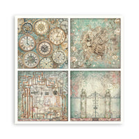 Gardens of Time - Stamperia Single-Sided Paper Pad 8"X8" 22/Pkg