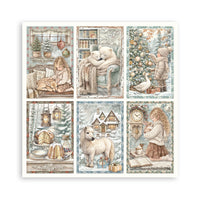 White Christmas - Scrapbooking Printed Pad For Art And Craft 22 Sheets cm 20.3x20.3 (8"x8") Single Face