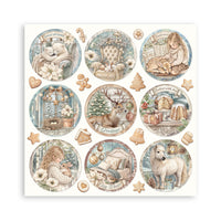 White Christmas - Scrapbooking Printed Pad For Art And Craft 22 Sheets cm 20.3x20.3 (8"x8") Single Face