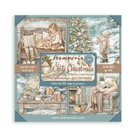 White Christmas - Scrapbooking Printed Pad For Art And Craft 22 Sheets cm 20.3x20.3 (8"x8") Single Face