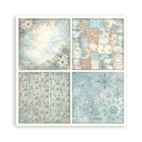 White Christmas - Scrapbooking Printed Pad For Art And Craft 22 Sheets cm 20.3x20.3 (8"x8") Single Face
