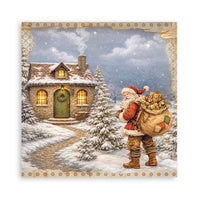 Silent Night - Scrapbooking Printed Pad For Art And Craft 22 Sheets cm 20.3x20.3 (8"x8") Single Face