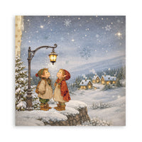 Silent Night - Scrapbooking Printed Pad For Art And Craft 22 Sheets cm 20.3x20.3 (8"x8") Single Face