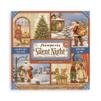 Silent Night - Scrapbooking Printed Pad For Art And Craft 22 Sheets cm 20.3x20.3 (8"x8") Single Face