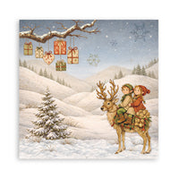 Silent Night - Scrapbooking Printed Pad For Art And Craft 22 Sheets cm 20.3x20.3 (8"x8") Single Face
