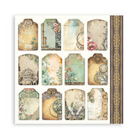 Gardens of Time -Single Sided Paper Pad 12"x12" 22/Pkg