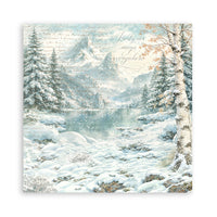 White Christmas - Scrapbooking Printed Pad For Art And Craft 22 Sheets cm 30.5x30.5 (12"x12") Single Face