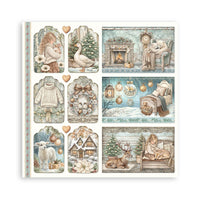 White Christmas - Scrapbooking Printed Pad For Art And Craft 22 Sheets cm 30.5x30.5 (12"x12") Single Face