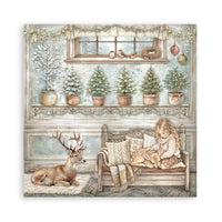 White Christmas - Scrapbooking Printed Pad For Art And Craft 22 Sheets cm 30.5x30.5 (12"x12") Single Face
