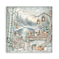 White Christmas - Scrapbooking Printed Pad For Art And Craft 22 Sheets cm 30.5x30.5 (12"x12") Single Face