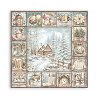 White Christmas - Scrapbooking Printed Pad For Art And Craft 22 Sheets cm 30.5x30.5 (12"x12") Single Face