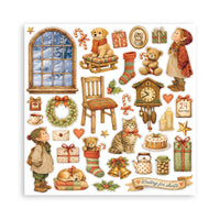 Silent Night - Scrapbooking Printed Pad For Art And Craft 22 Sheets cm 30.5x30.5 (12"x12") Single Face