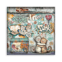 12”x12” (30.5x30.5 cm) Paper Pad 22 Single Sided Printed Paper Sheets - Furry Friends 2