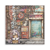 12”x12” (30.5x30.5 cm) Paper Pad 22 Single Sided Printed Paper Sheets - Furry Friends 2