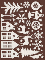 Christmas - Art Paper Shapes Laser Cut