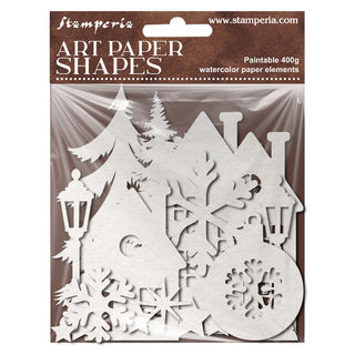 Christmas - Art Paper Shapes Laser Cut