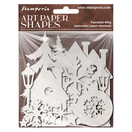 Christmas - Art Paper Shapes Laser Cut