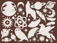 Art Paper Shapes Laser Cut - Cosmos