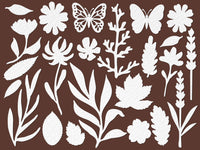 Flowers And Poems - Art Paper Shapes Laser Cut