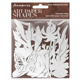 Flowers And Poems - Art Paper Shapes Laser Cut