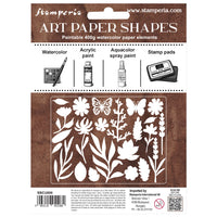 Flowers And Poems - Art Paper Shapes Laser Cut