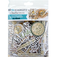 49 and Market - Country Heart Cafe Collection - Chipboard Assortment