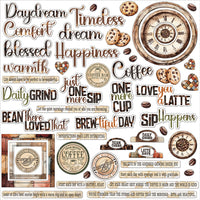 49 and Market - Country Heart Cafe Collection - Chipboard Assortment