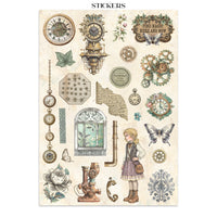 Gardens of Time - Stamperia Junk Journal Stickers, Cut-outs & Backgrounds