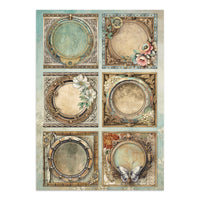 Gardens of Time - Stamperia Junk Journal Stickers, Cut-outs & Backgrounds